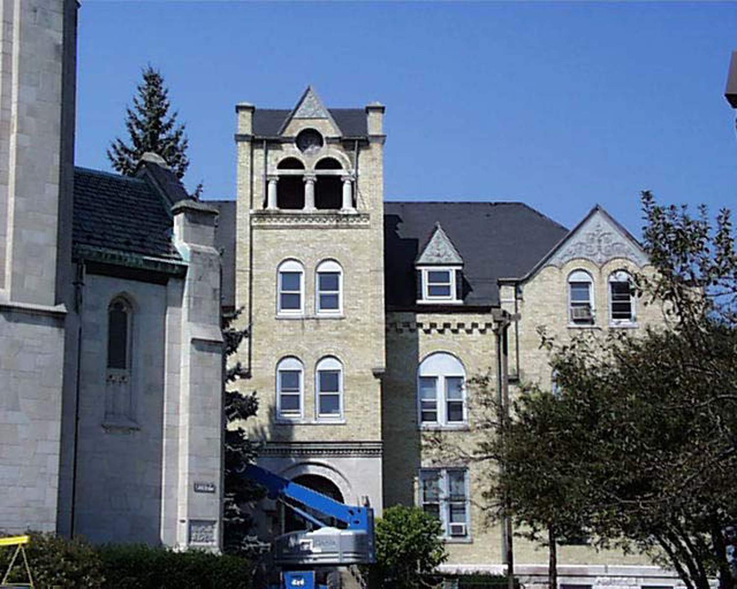 Holy Communion Church commercial building restoration - South Elevation